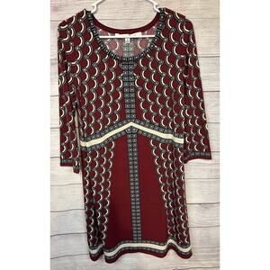 Max Studio Geometric Print Dress M